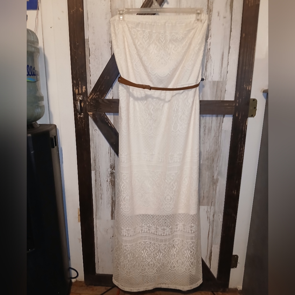 Just Be Cream Lace Dress